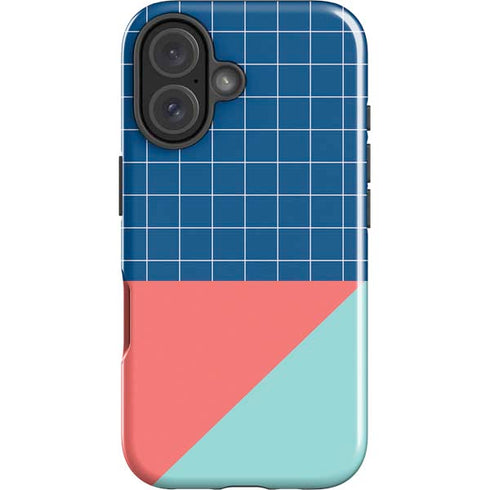 Checkered Split iPhone 16 Plus Impact Case