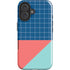Checkered Split iPhone 16 Plus Impact Case