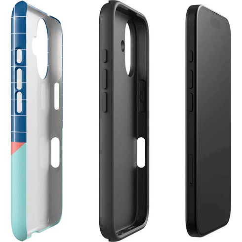 Checkered Split iPhone 16 Plus Impact Case