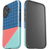 Checkered Split iPhone 16 Plus Impact Case