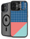 Checkered Split iPhone 16 Plus Kickstand Case