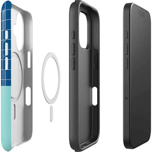 Checkered Split iPhone 16 Plus Magsafe Impact Case