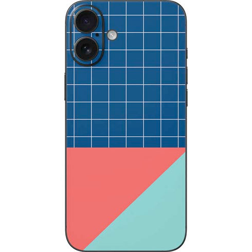 Checkered Split iPhone 16 Plus Skin