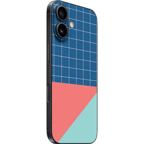 Checkered Split iPhone 16 Plus Skin