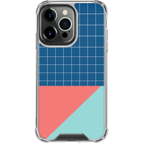 Checkered Split iPhone 16 Pro Clear Case