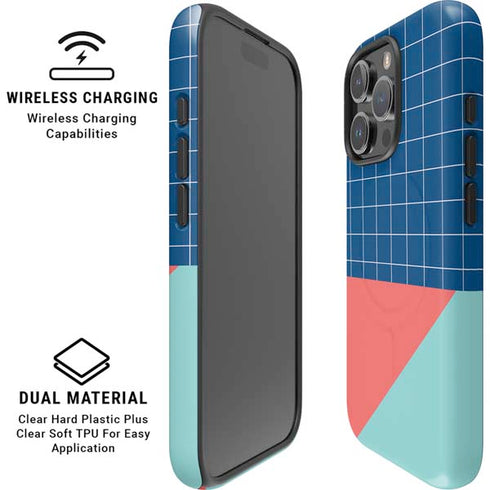 Checkered Split iPhone 16 Pro Magsafe Impact Case