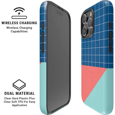 Checkered Split iPhone 16 Pro Max Magsafe Impact Case