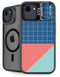 Checkered Split iPhone 16e Kickstand Case