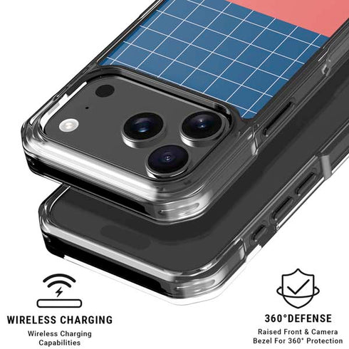 Checkered Split iPhone 18 Pro Clear Case
