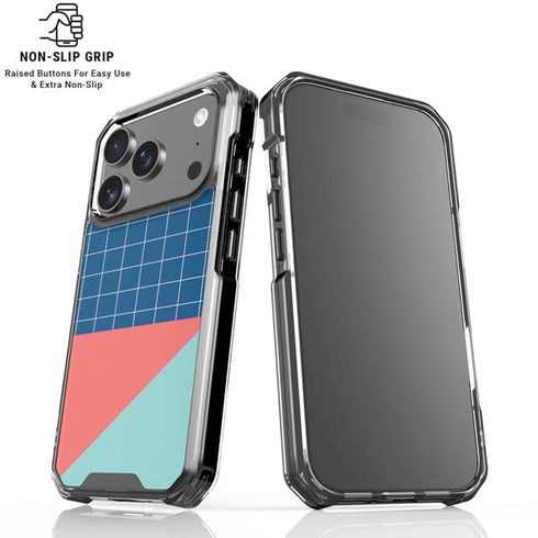 Checkered Split iPhone 18 Pro Clear Case
