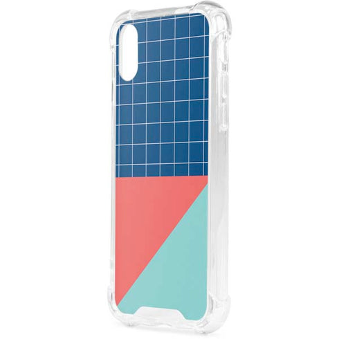 Checkered Split iPhone XS Clear Case