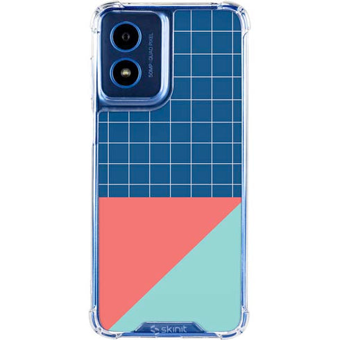 Checkered Split Moto G 5G (2024) Clear Case