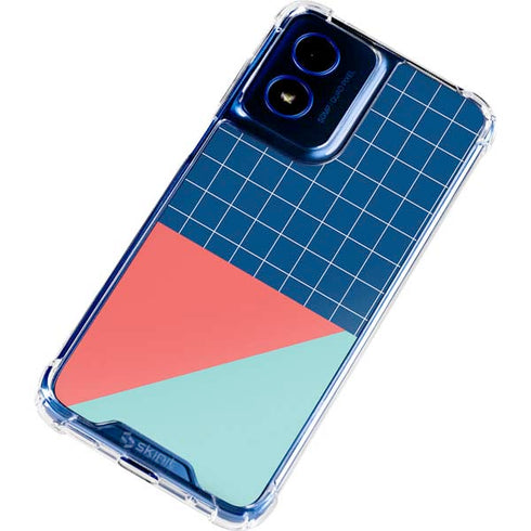 Checkered Split Moto G 5G (2024) Clear Case