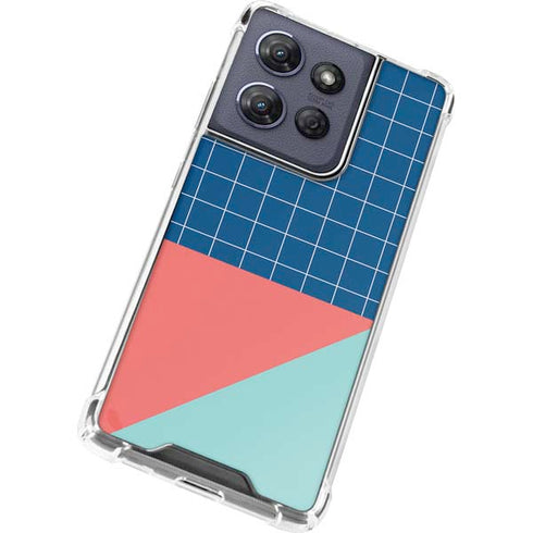 Checkered Split Moto G Play 5G (2025) Clear Case