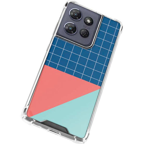 Checkered Split Moto G Power 5G (2025) Clear Case