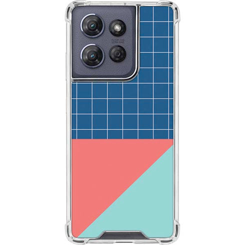 Checkered Split Moto G Stylus 5G (2025) Clear Case