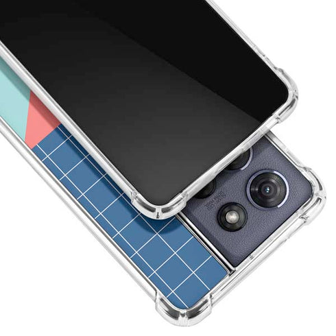 Checkered Split Moto G Stylus 5G (2025) Clear Case
