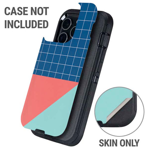 Checkered Split Otterbox Defender iPhone Skin