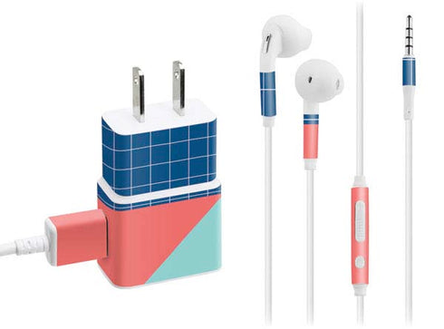 Checkered Split Phone Charger Skin