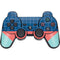 Checkered Split PS3 Dual Shock wireless controller Skin