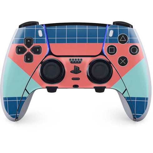Checkered Split PS5 DualSense Edge Pro Controller Skin