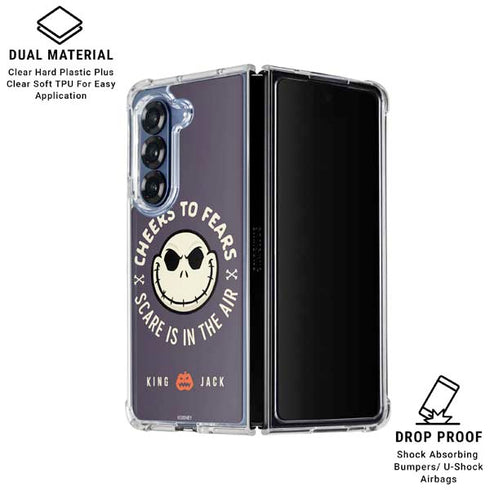 Disney The Nightmare Before Christmas Cheers to Fears Galaxy Z Fold6 Clear Case