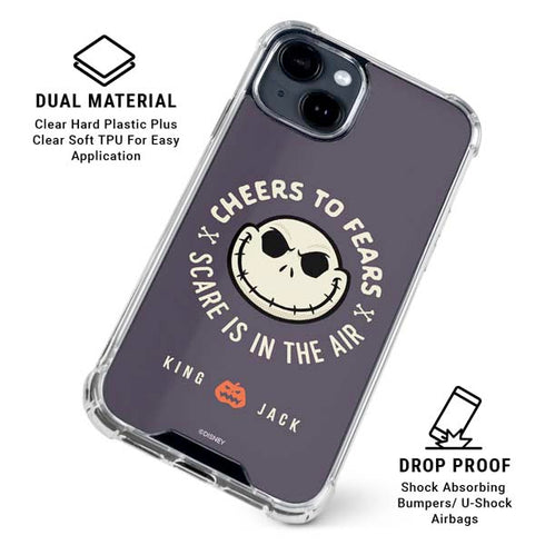 Disney The Nightmare Before Christmas Cheers to Fears iPhone 15 Clear Case