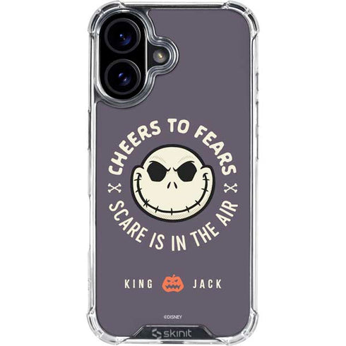 Disney The Nightmare Before Christmas Cheers to Fears iPhone 16 Clear Case
