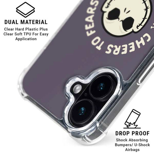 Disney The Nightmare Before Christmas Cheers to Fears iPhone 16 Plus Clear Case