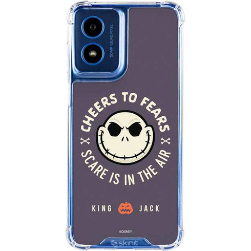 Disney The Nightmare Before Christmas Cheers to Fears Moto G Play 4G (2024) Clear Case