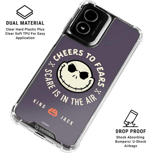 Disney The Nightmare Before Christmas Cheers to Fears Moto G Power 5G (2024) Clear Case