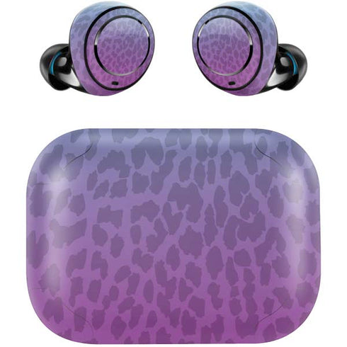 Cheetah Print Purple and Blue Amazon Echo Buds Skin