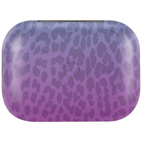 Cheetah Print Purple and Blue Amazon Echo Buds Skin