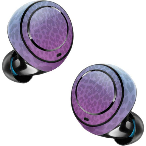 Cheetah Print Purple and Blue Amazon Echo Buds Skin