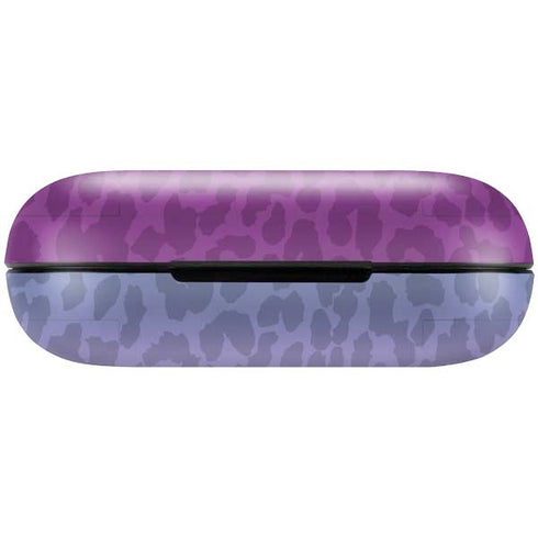 Cheetah Print Purple and Blue Amazon Echo Buds Skin