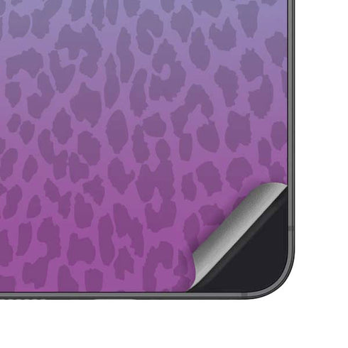 Cheetah Print Purple and Blue Galaxy A16 5G Skin