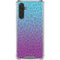 Cheetah Print Purple and Blue Galaxy A17 Clear Case