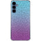 Cheetah Print Purple and Blue Galaxy A55 5G Clear Case