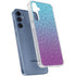Cheetah Print Purple and Blue Galaxy A55 5G Clear Case