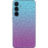 Cheetah Print Purple and Blue Galaxy A55 5G Skin