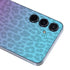 Cheetah Print Purple and Blue Galaxy A55 5G Skin