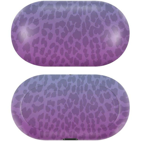 Cheetah Print Purple and Blue Galaxy Buds Skin