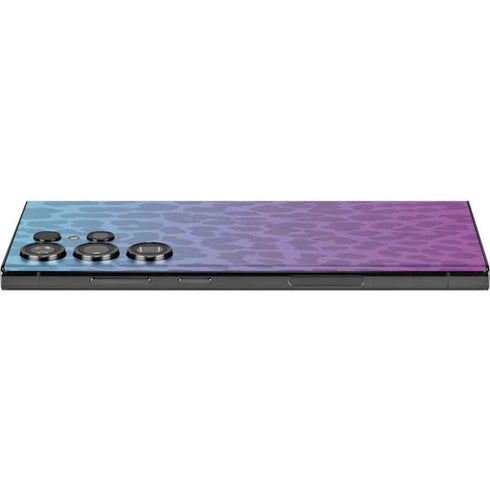 Cheetah Print Purple and Blue Galaxy Skins