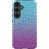 Cheetah Print Purple and Blue Galaxy S25 Impact Case