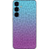 Cheetah Print Purple and Blue Galaxy S25 Plus Skin