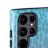 Cheetah Print Purple and Blue Galaxy S25 Ultra Impact Case