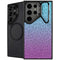 Cheetah Print Purple and Blue Galaxy S24 Ultra Kickstand Case