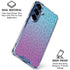 Cheetah Print Purple and Blue Galaxy S25 Clear Case
