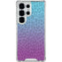 Cheetah Print Purple and Blue Galaxy S25 Ultra Clear Case