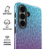 Cheetah Print Purple and Blue Galaxy S26 Impact Case